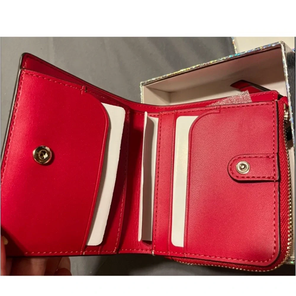 Kate Spade Gift Print Bifold Wallet w/ Box NWT